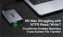 Mac无法写入Windows硬盘？CrossDriver 3分钟搞定NTFS读写难题！