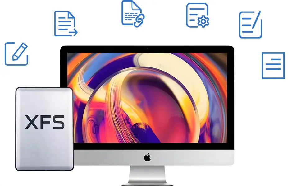 Mount Linux XFS partitions as local drives